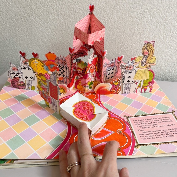 Rare vintage Alice in Wonderland: A Pop-Up Classic Hardcover book 1st edition - Picture 10 of 16